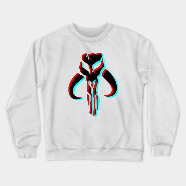 Retro 3D Glasses Style - Mythosaur Crewneck Sweatshirt by KERZILLA